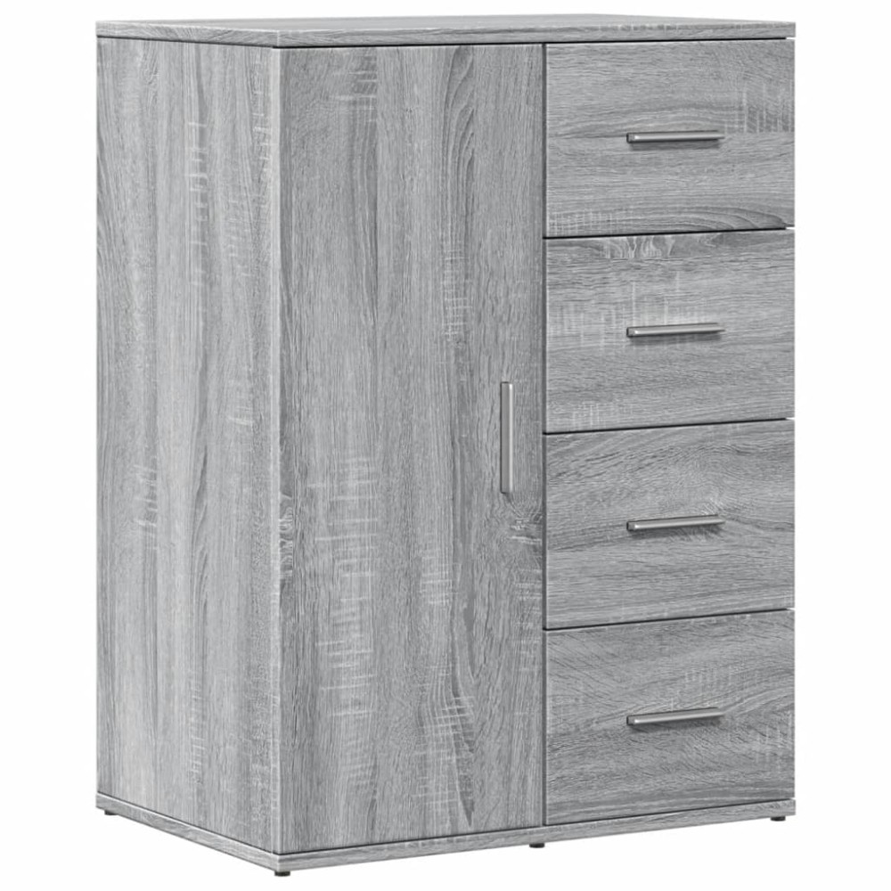 vidaXL Servantă, gri sonoma, 59x39x80 cm, lemn compozit