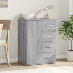 vidaXL Servantă, gri sonoma, 59x39x80 cm, lemn compozit vidaXL Servantă, gri sonoma, 59x39x80 cm, lemn compozit
