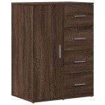 vidaXL Servantă, stejar maro, 59x39x80 cm, lemn compozit