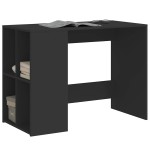 vidaXL Birou, negru, 102x50x75 cm, lemn prelucrat