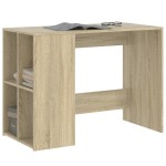 vidaXL Birou, stejar sonoma, 102x50x75 cm, lemn compozit