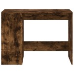 vidaXL Birou, stejar afumat, 102x50x75 cm, lemn compozit