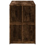 vidaXL Birou, stejar afumat, 102x50x75 cm, lemn compozit