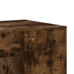 vidaXL Birou, stejar afumat, 102x50x75 cm, lemn compozit