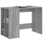 vidaXL Birou, gri sonoma, 102x50x75 cm, lemn compozit
