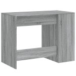 vidaXL Birou, gri sonoma, 102x50x75 cm, lemn compozit