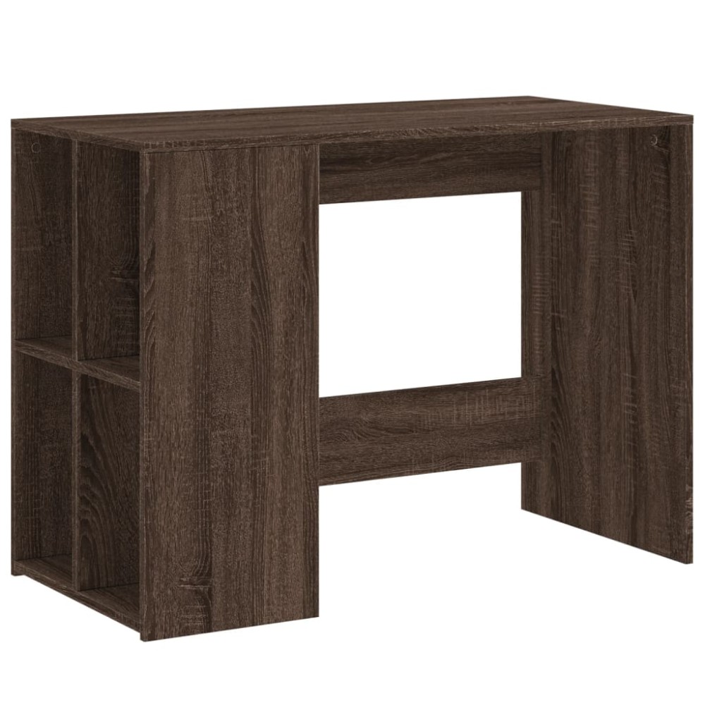 vidaXL Birou, stejar maro, 102x50x75 cm, lemn compozit