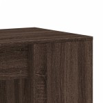 vidaXL Birou, stejar maro, 102x50x75 cm, lemn compozit