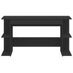 vidaXL Birou, negru, 140x50x75 cm, lemn prelucrat