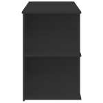 vidaXL Birou, negru, 140x50x75 cm, lemn prelucrat