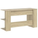 vidaXL Birou, stejar sonoma, 140x50x75 cm, lemn compozit