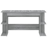 vidaXL Birou, gri sonoma, 140x50x75 cm, lemn compozit