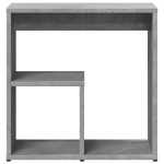 vidaXL Masă laterală, 2 buc., gri beton, 50x30x50 cm, PAL vidaXL Masă laterală, 2 buc., gri beton, 50x30x50 cm, PAL