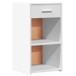 vidaXL Noptiere, 2 buc., alb, 35x34x65 cm, lemn compozit