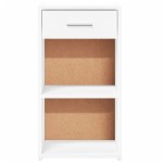 vidaXL Noptiere, 2 buc., alb, 35x34x65 cm, lemn compozit