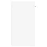 vidaXL Noptiere, 2 buc., alb, 35x34x65 cm, lemn compozit