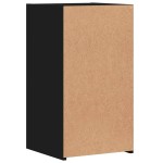 vidaXL Noptieră, negru, 35x34x65 cm, lemn compozit vidaXL Noptieră, negru, 35x34x65 cm, lemn compozit