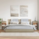 vidaXL Noptiere, 2 buc., stejar sonoma, 35x34x65 cm, lemn prelucrat vidaXL Noptiere, 2 buc., stejar sonoma, 35x34x65 cm, lemn prelucrat