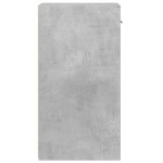 vidaXL Noptiere, 2 buc., gri beton, 35x34x65 cm, lemn prelucrat