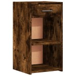 vidaXL Noptiere, 2 buc., stejar fumuriu, 35x34x65 cm, lemn prelucrat vidaXL Noptiere, 2 buc., stejar fumuriu, 35x34x65 cm, lemn prelucrat