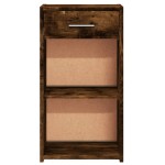 vidaXL Noptiere, 2 buc., stejar fumuriu, 35x34x65 cm, lemn prelucrat vidaXL Noptiere, 2 buc., stejar fumuriu, 35x34x65 cm, lemn prelucrat