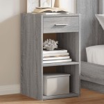 vidaXL Noptiere, 2 buc., gri sonoma, 35x34x65 cm, lemn prelucrat vidaXL Noptiere, 2 buc., gri sonoma, 35x34x65 cm, lemn prelucrat