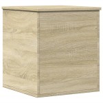 vidaXL Cutie de depozitare, stejar sonoma, 40x42x46 cm, lemn prelucrat vidaXL Cutie de depozitare, stejar sonoma, 40x42x46 cm, lemn prelucrat