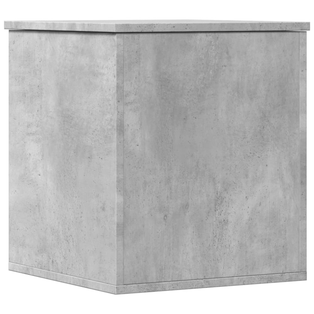 vidaXL Cutie de depozitare, gri beton, 40x42x46 cm, lemn prelucrat