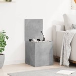 vidaXL Cutie de depozitare, gri beton, 40x42x46 cm, lemn prelucrat vidaXL Cutie de depozitare, gri beton, 40x42x46 cm, lemn prelucrat