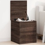 vidaXL Cutie de depozitare, stejar maro, 40x42x46 cm, lemn prelucrat vidaXL Cutie de depozitare, stejar maro, 40x42x46 cm, lemn prelucrat