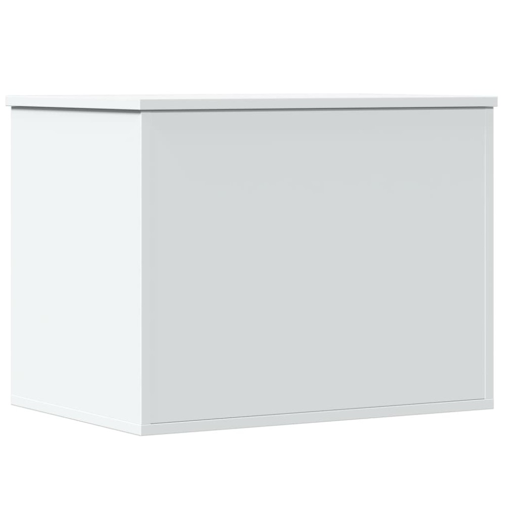 vidaXL Cutie de depozitare, alb, 60x42x46 cm, lemn prelucrat