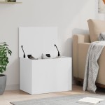 vidaXL Cutie de depozitare, alb, 60x42x46 cm, lemn prelucrat vidaXL Cutie de depozitare, alb, 60x42x46 cm, lemn prelucrat