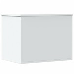 vidaXL Cutie de depozitare, alb, 60x42x46 cm, lemn prelucrat vidaXL Cutie de depozitare, alb, 60x42x46 cm, lemn prelucrat