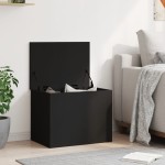 vidaXL Cutie de depozitare, negru, 60x42x46 cm, lemn prelucrat vidaXL Cutie de depozitare, negru, 60x42x46 cm, lemn prelucrat