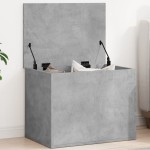 vidaXL Cutie de depozitare, gri beton, 60x42x46 cm, lemn prelucrat vidaXL Cutie de depozitare, gri beton, 60x42x46 cm, lemn prelucrat