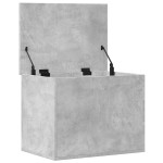 vidaXL Cutie de depozitare, gri beton, 60x42x46 cm, lemn prelucrat vidaXL Cutie de depozitare, gri beton, 60x42x46 cm, lemn prelucrat