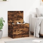 vidaXL Cutie de depozitare, stejar fumuriu, 60x42x46 cm lemn prelucrat vidaXL Cutie de depozitare, stejar fumuriu, 60x42x46 cm lemn prelucrat