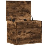 vidaXL Cutie de depozitare, stejar fumuriu, 60x42x46 cm lemn prelucrat vidaXL Cutie de depozitare, stejar fumuriu, 60x42x46 cm lemn prelucrat