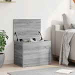 vidaXL Cutie de depozitare, gri sonoma, 60x42x46 cm, lemn prelucrat vidaXL Cutie de depozitare, gri sonoma, 60x42x46 cm, lemn prelucrat