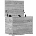 vidaXL Cutie de depozitare, gri sonoma, 60x42x46 cm, lemn prelucrat vidaXL Cutie de depozitare, gri sonoma, 60x42x46 cm, lemn prelucrat