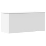 vidaXL Cutie de depozitare, alb, 100x42x46 cm, lemn prelucrat vidaXL Cutie de depozitare, alb, 100x42x46 cm, lemn prelucrat