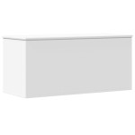 vidaXL Cutie de depozitare, alb, 100x42x46 cm, lemn prelucrat vidaXL Cutie de depozitare, alb, 100x42x46 cm, lemn prelucrat