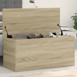 vidaXL Cutie de depozitare stejar sonoma, 100x42x46 cm, lemn prelucrat vidaXL Cutie de depozitare stejar sonoma, 100x42x46 cm, lemn prelucrat