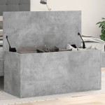 vidaXL Cutie de depozitare, gri beton, 100x42x46 cm, lemn prelucrat vidaXL Cutie de depozitare, gri beton, 100x42x46 cm, lemn prelucrat