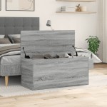 vidaXL Cutie de depozitare, gri sonoma, 100x42x46 cm, lemn prelucrat vidaXL Cutie de depozitare, gri sonoma, 100x42x46 cm, lemn prelucrat
