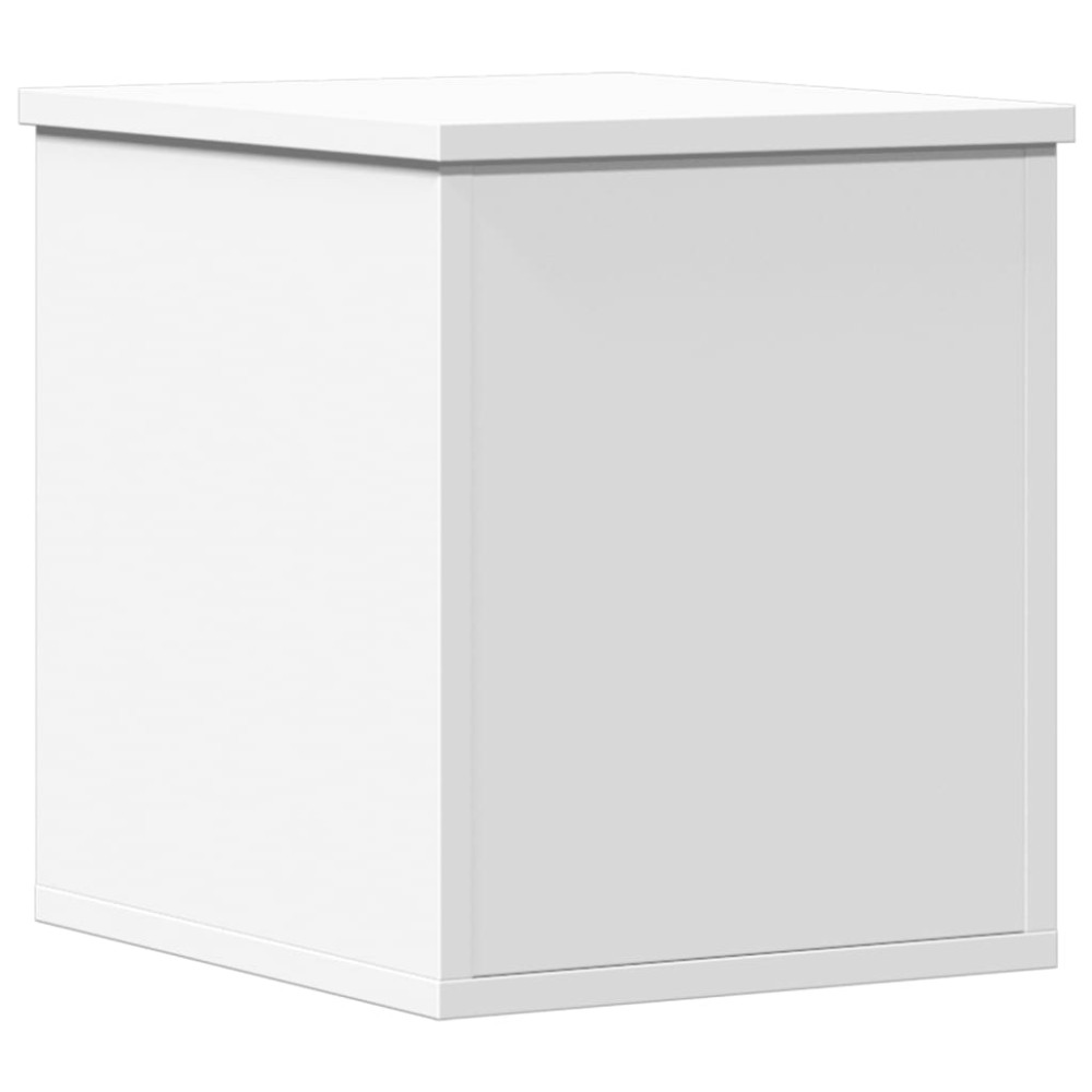vidaXL Cutie de depozitare, alb, 30x35x35 cm, lemn prelucrat