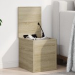 vidaXL Cutie de depozitare, stejar sonoma, 30x35x35 cm, lemn prelucrat vidaXL Cutie de depozitare, stejar sonoma, 30x35x35 cm, lemn prelucrat