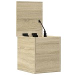 vidaXL Cutie de depozitare, stejar sonoma, 30x35x35 cm, lemn prelucrat vidaXL Cutie de depozitare, stejar sonoma, 30x35x35 cm, lemn prelucrat