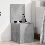 vidaXL Cutie de depozitare, gri beton, 30x35x35 cm, lemn prelucrat vidaXL Cutie de depozitare, gri beton, 30x35x35 cm, lemn prelucrat