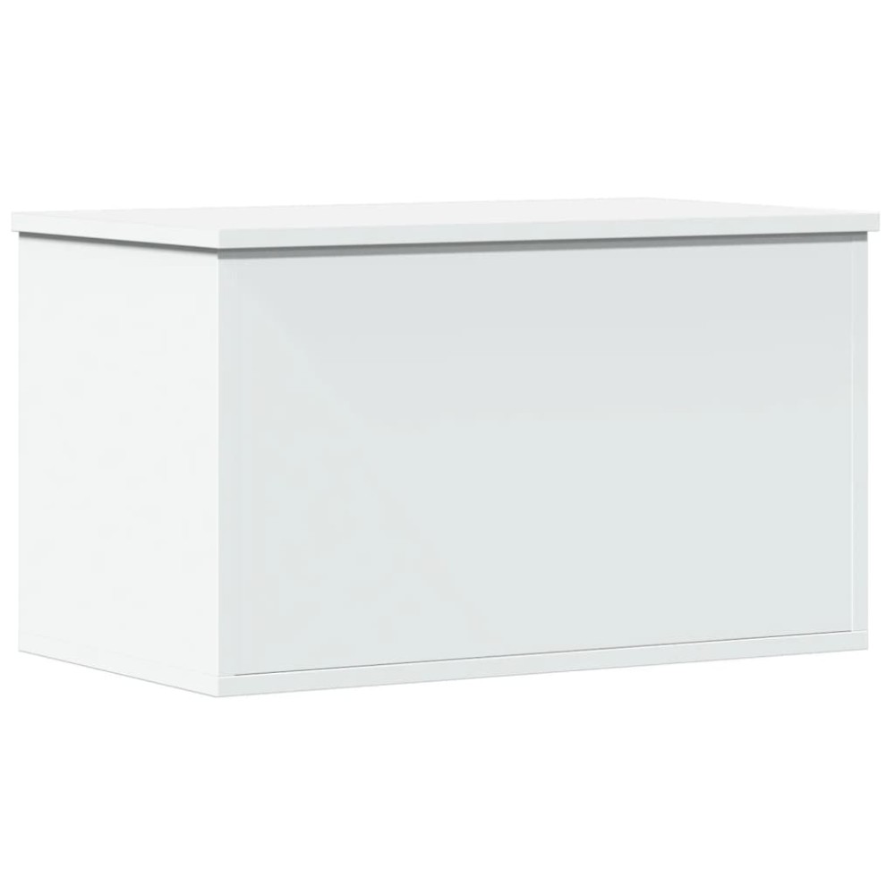 vidaXL Cutie de depozitare, alb, 60x35x35 cm, lemn prelucrat